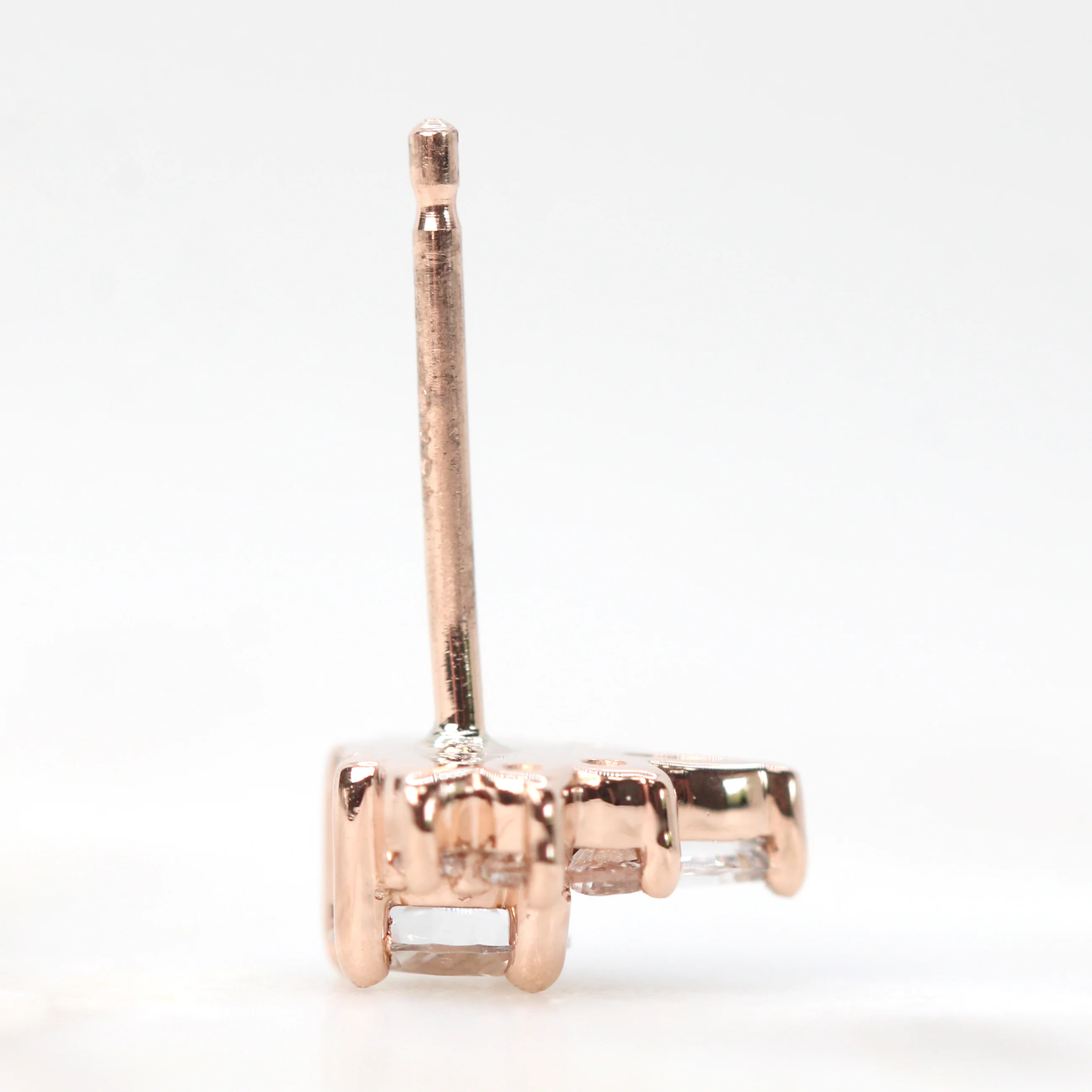 Zoe Earrings with White Sapphires - Made to Order, Choose Your Gold Tone - Image 7